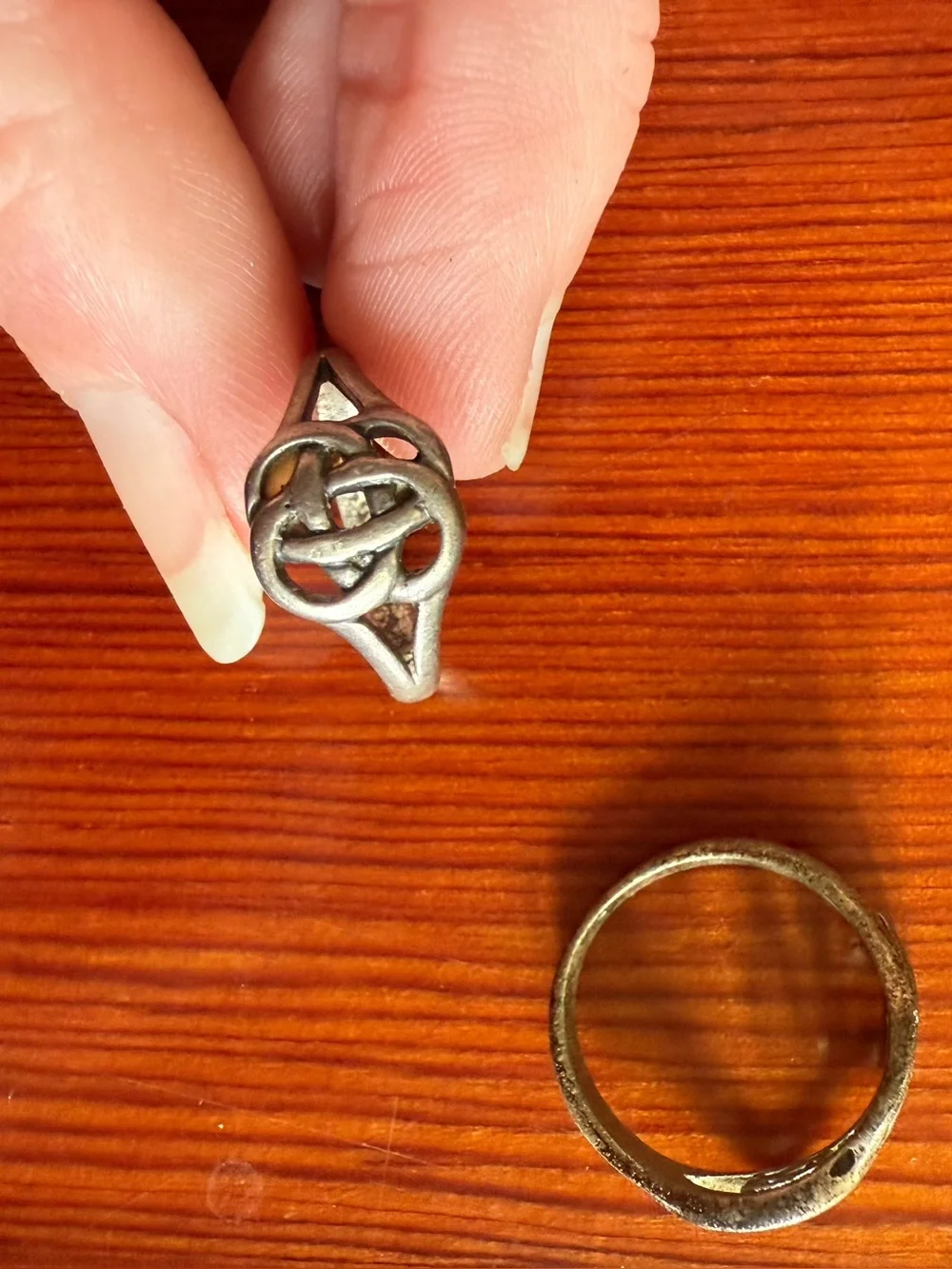 Celtic knot ring set, Celtic knots, vintage rings